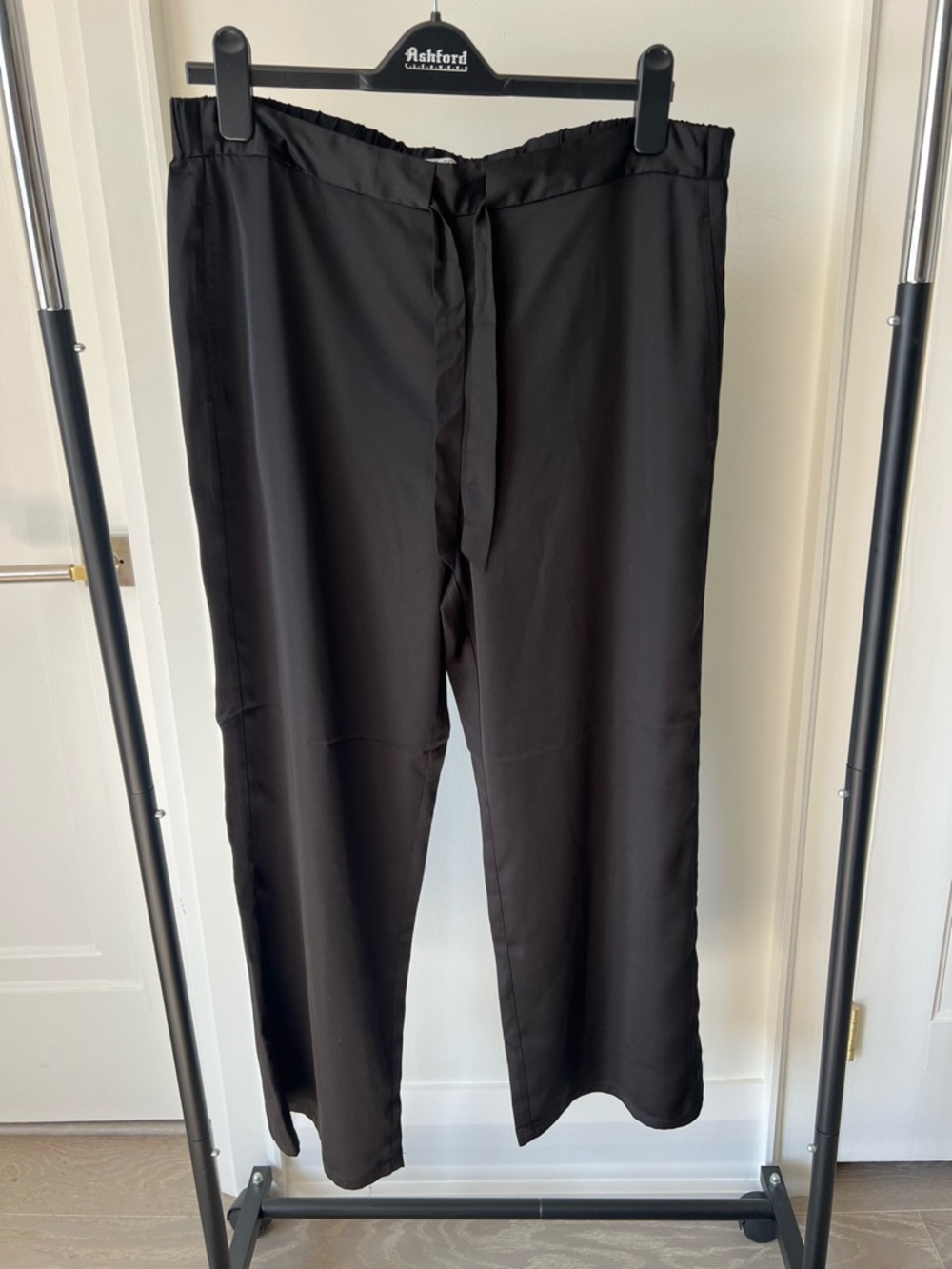 NIC+ZOE Black Drawstring Dress Pants